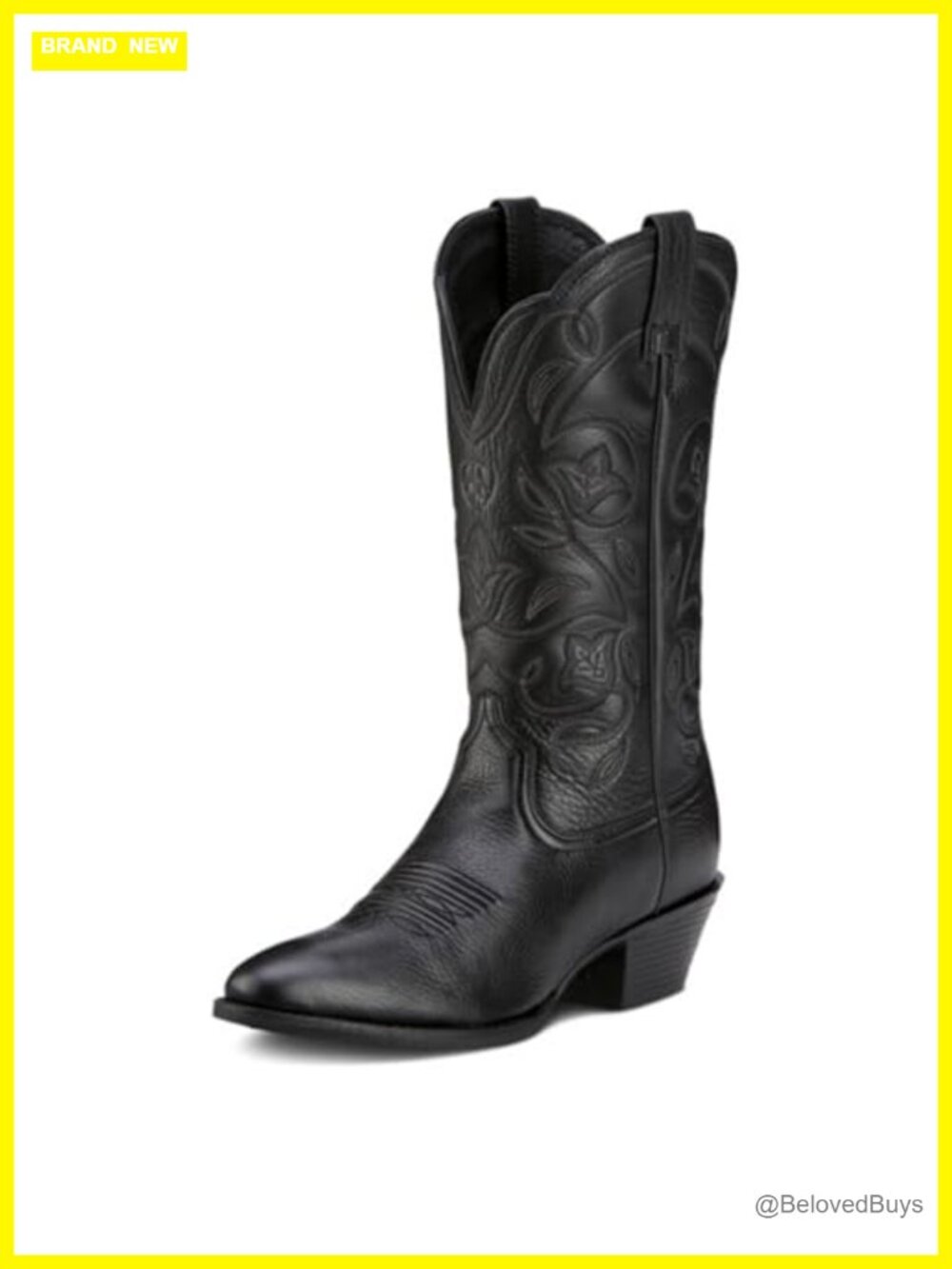ARIAT Women's Western Cowboy Boots Leather Mid-Calf Block Heel